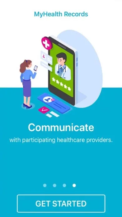 Capturas de tela do MyHealth Records