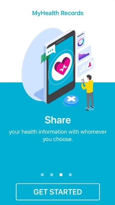 Capturas de tela do MyHealth Records