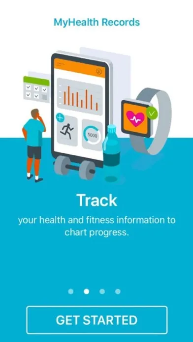 Capturas de tela do MyHealth Records