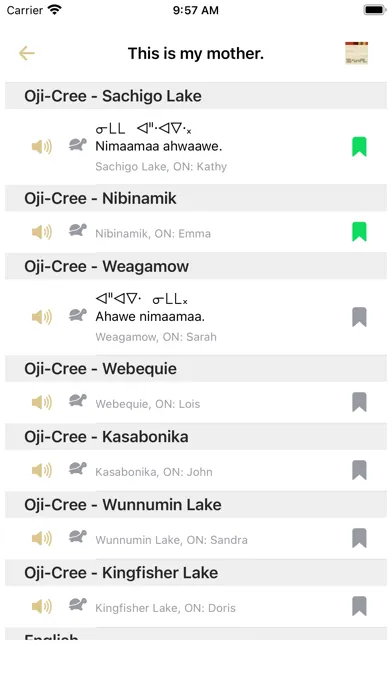 Oji-Cree Conversation スクリーンショット