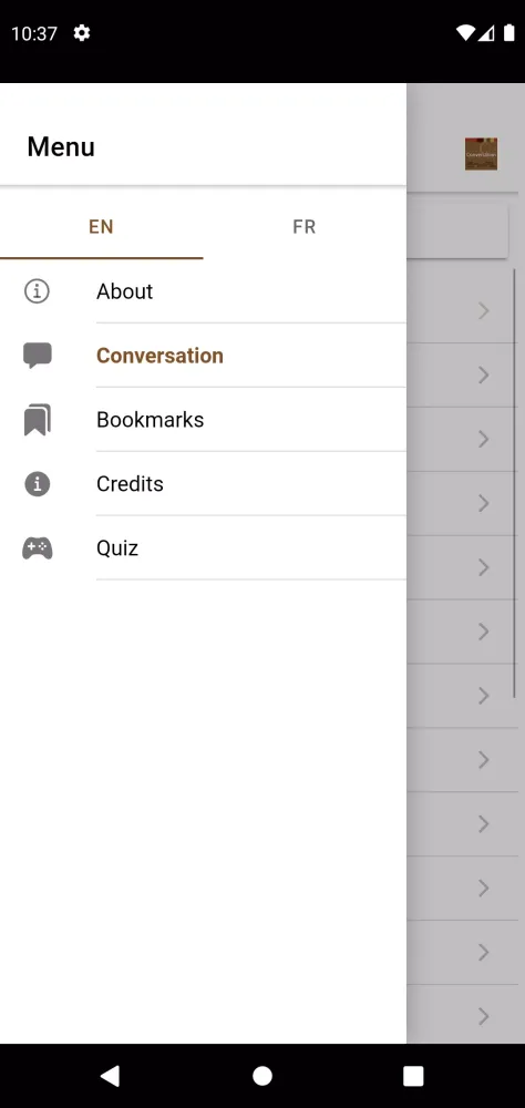 Woods Cree Conversation Screenshots