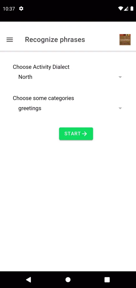 Woods Cree Conversation Screenshots