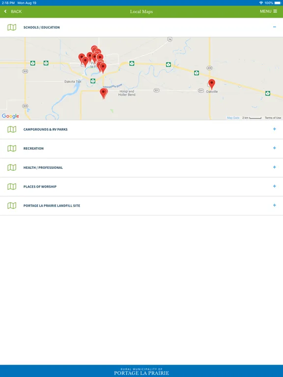 RM of Portage la Prairie iPad 應用截圖