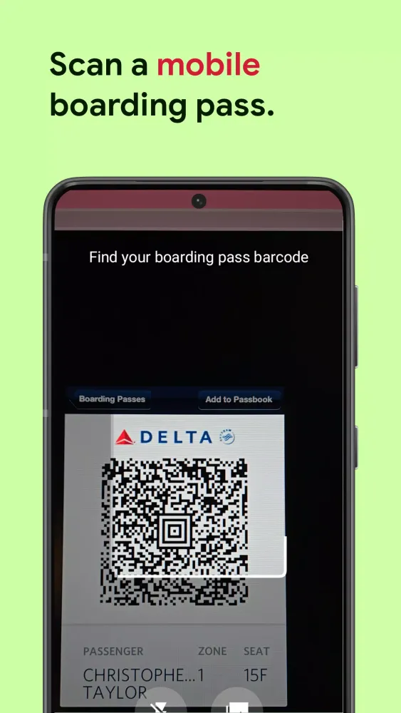 Boarding Pass Scanner Screenshots
