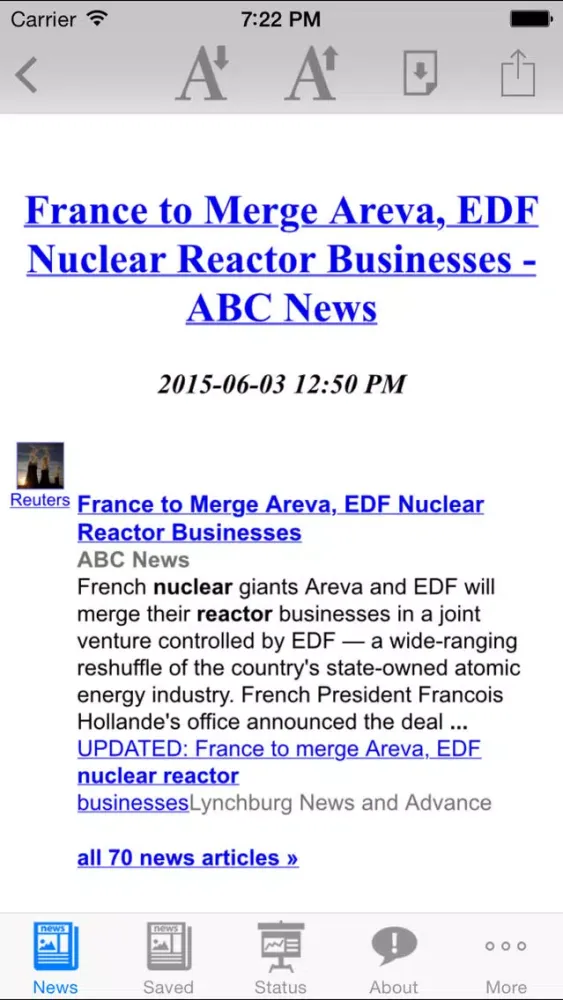 Tangkapan layar Nuclear News