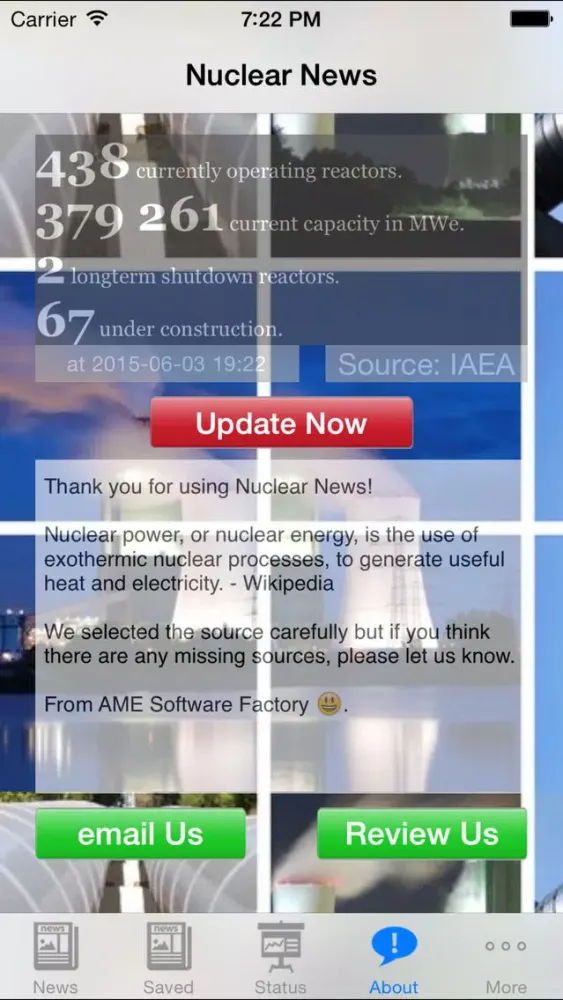 Tangkapan layar Nuclear News