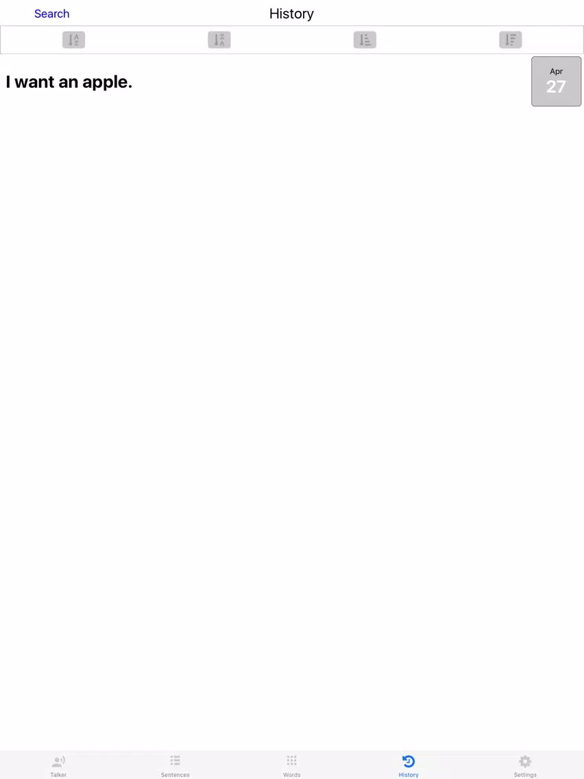 VisualTalker Lite - The Simplest AAC iPad  스크린샷