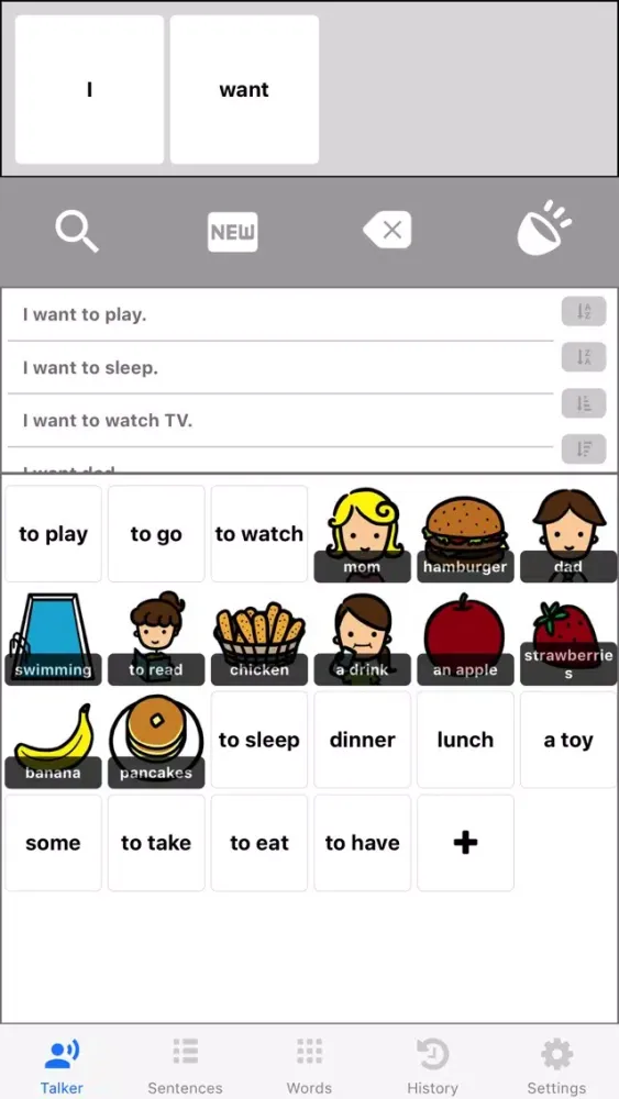 Screenshot di VisualTalker Lite - The Simplest AAC