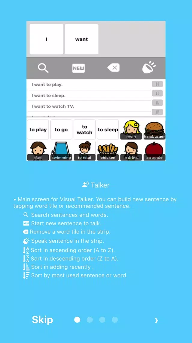 VisualTalker Lite - The Simplest AAC 스크린샷