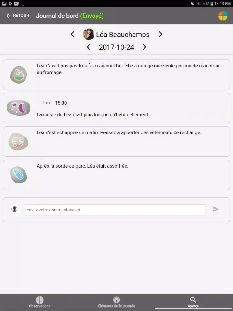 Captures d'écran de À petits pas