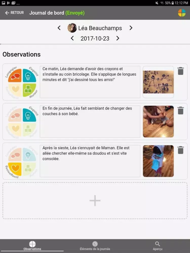 Captures d'écran de À petits pas