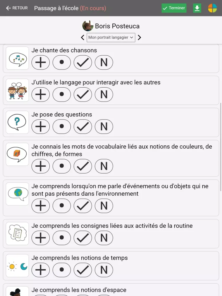 Captures d'écran de À petits pas
