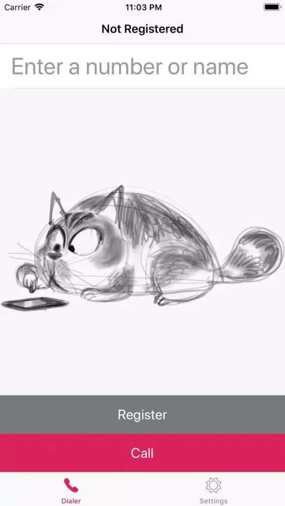 Drachtio WebRTC Ref Client Screenshots