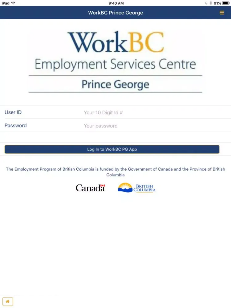 WorkBC PG iPad  سکرین شاٹس