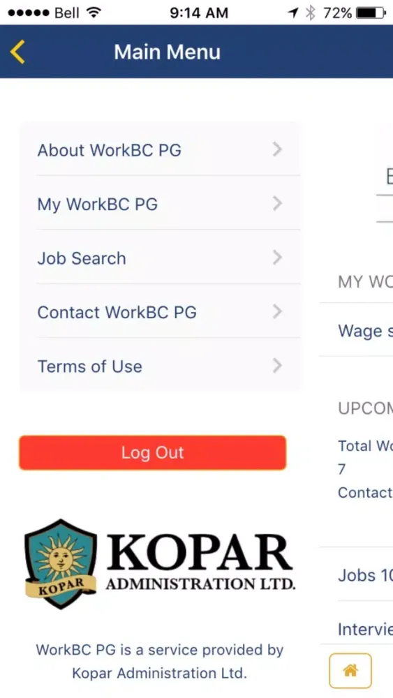 WorkBC PG سکرین شاٹس