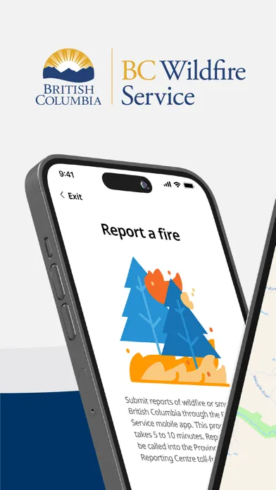 Capturas de pantalla de BC Wildfire Service