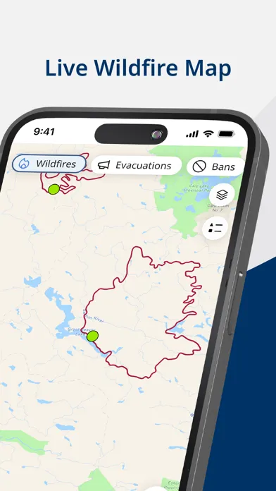 Capturas de pantalla de BC Wildfire Service