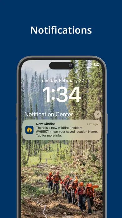 Capturas de pantalla de BC Wildfire Service