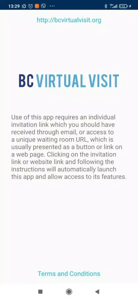 BC Virtual Visit Screenshots