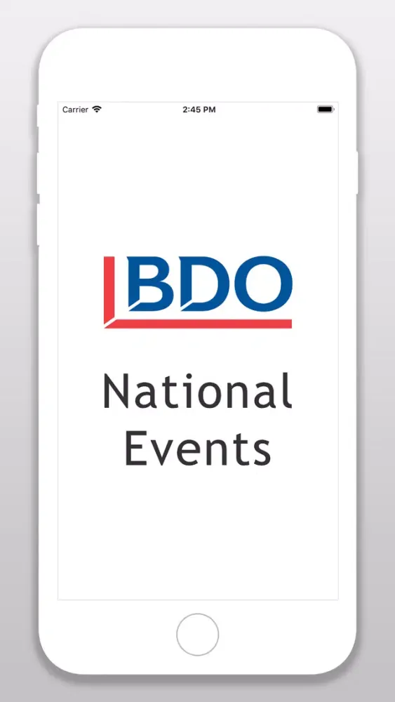 Tangkapan skrin BDO CANADA National Events
