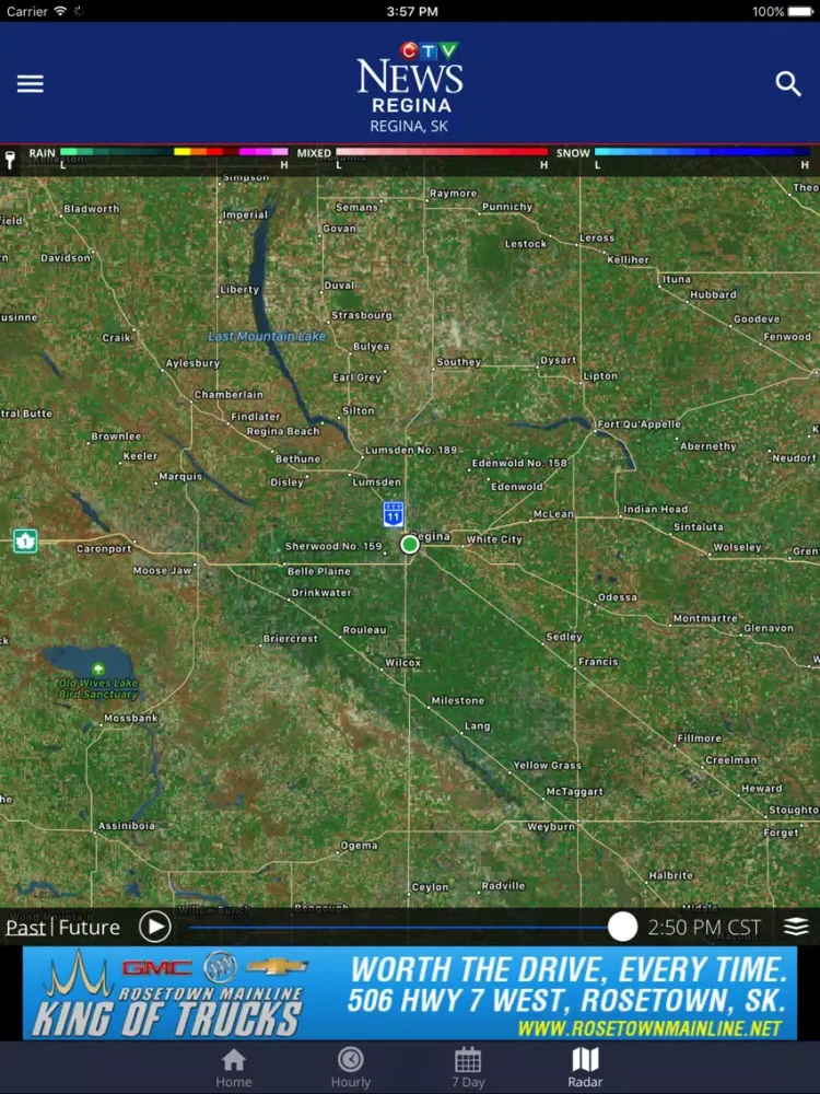 Zrzuty ekranu CTV News Regina Weather iPad 