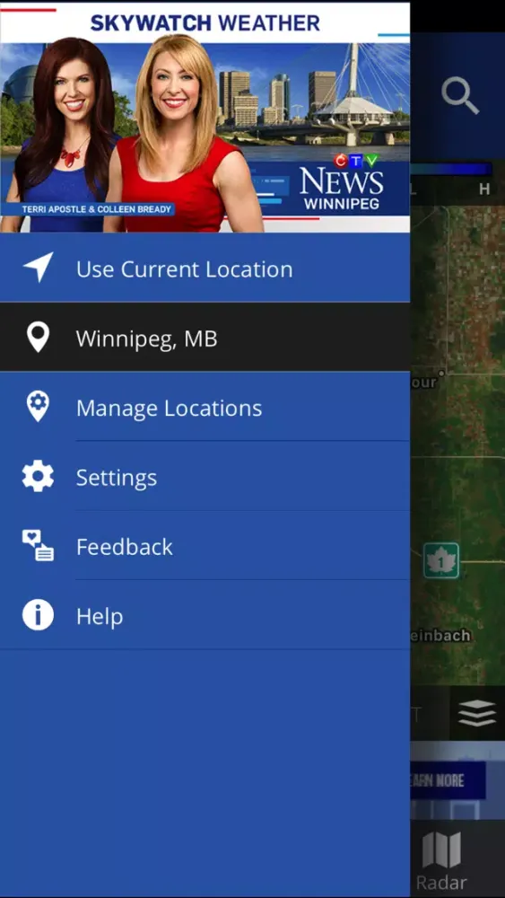 Tangkapan skrin CTV News Winnipeg Weather