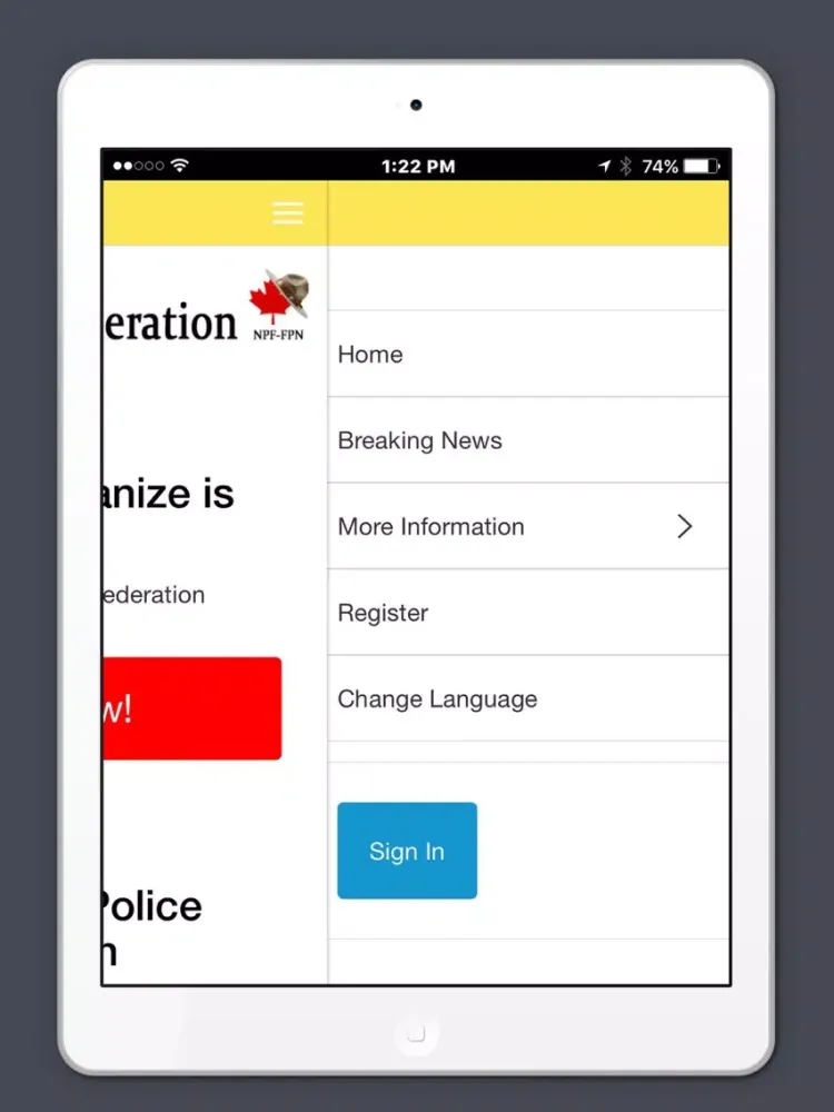 National Police Federation iPad 應用截圖