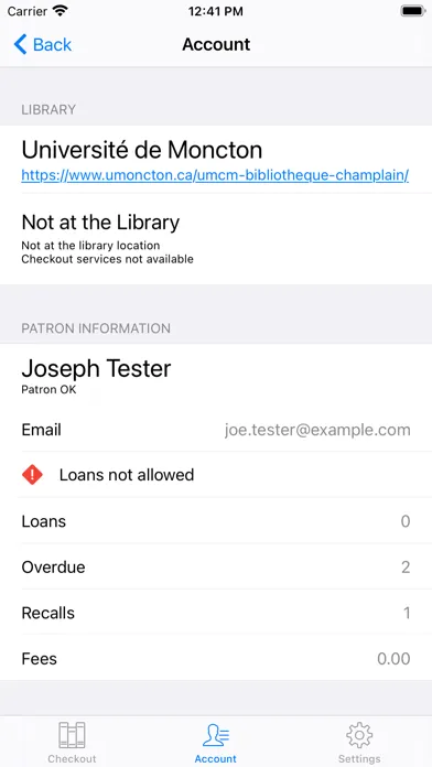 Prêt de livres - UMoncton Screenshots