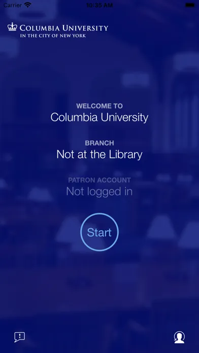 Columbia Libraries Self-Check Screenshots