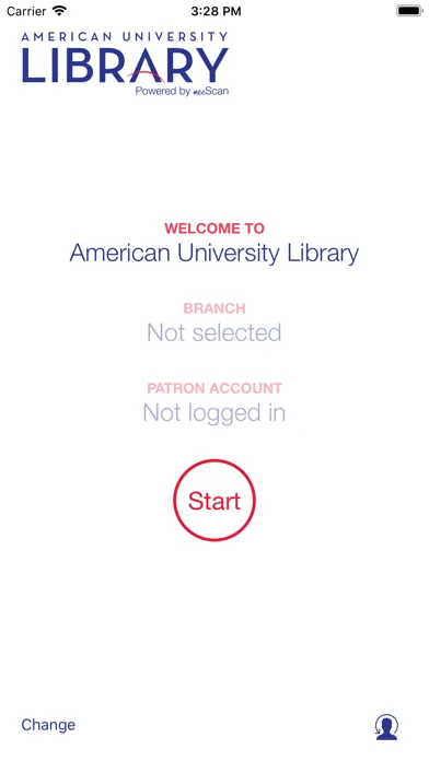 Tangkapan layar AU Library Self Check