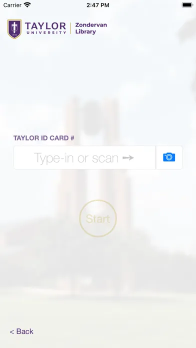 Taylor Library Self-Checkout Screenshots