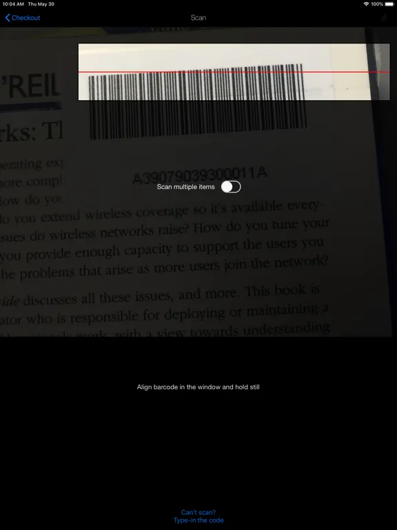 Capturas de tela do W&L University Libraries iPad 