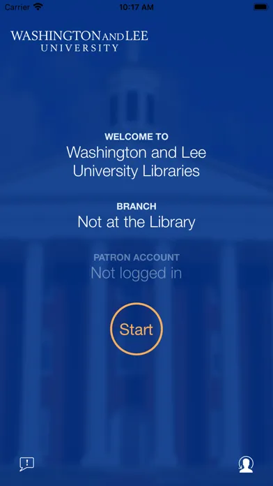 Capturas de tela do W&L University Libraries