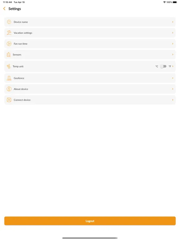 Capturas de tela do BKR Dashboard iPad 