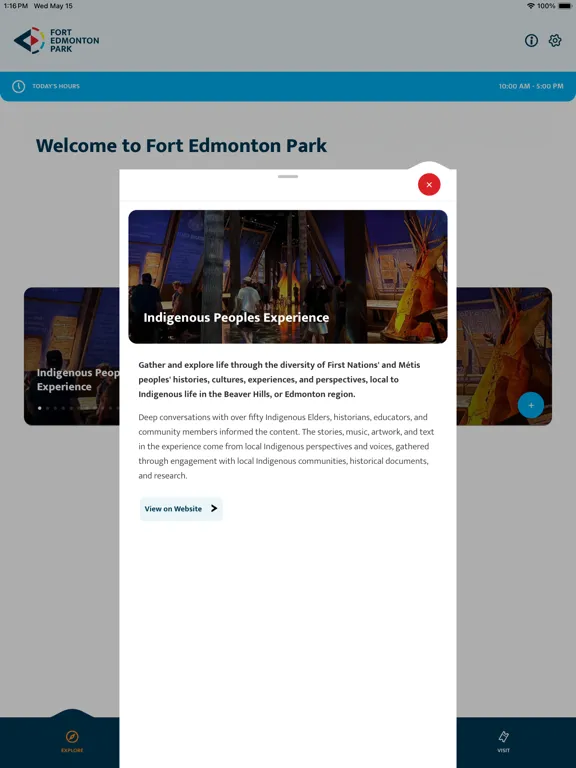 Zrzuty ekranu Fort Edmonton Park iPad 