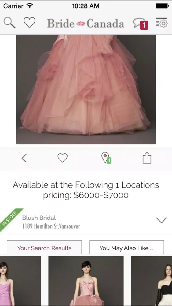 Bride.Canada Wedding Dress Finder سکرین شاٹس