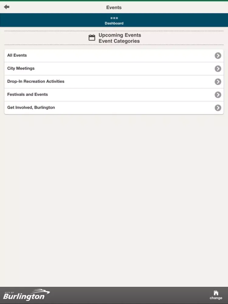 City of Burlington iPad  Ekran Görüntüleri