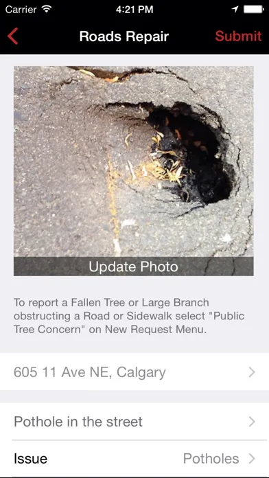 Tangkapan layar Calgary 311