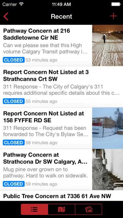 Tangkapan layar Calgary 311