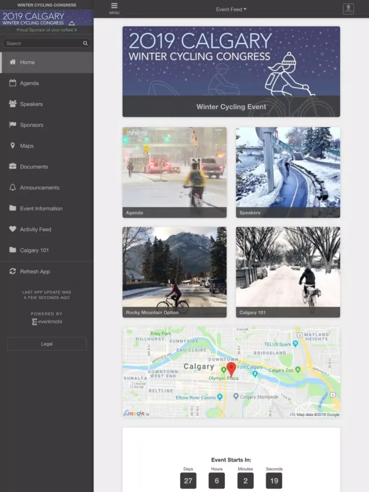 Capturas de pantalla de Winter Cycling Congress 2019 iPad 