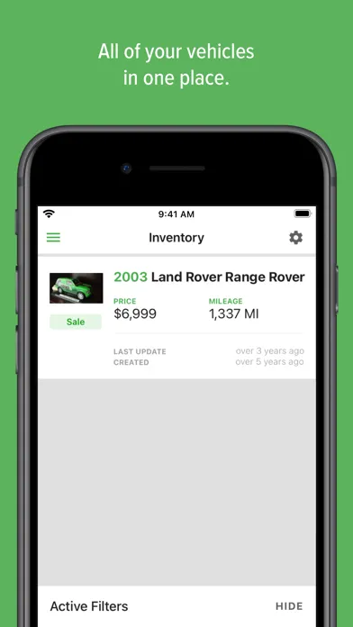 Capturas de pantalla de Carpages.ca Dashboard