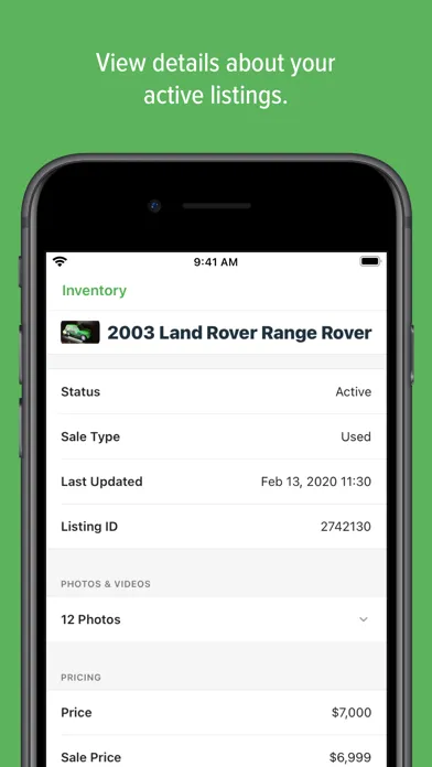 Capturas de pantalla de Carpages.ca Dashboard