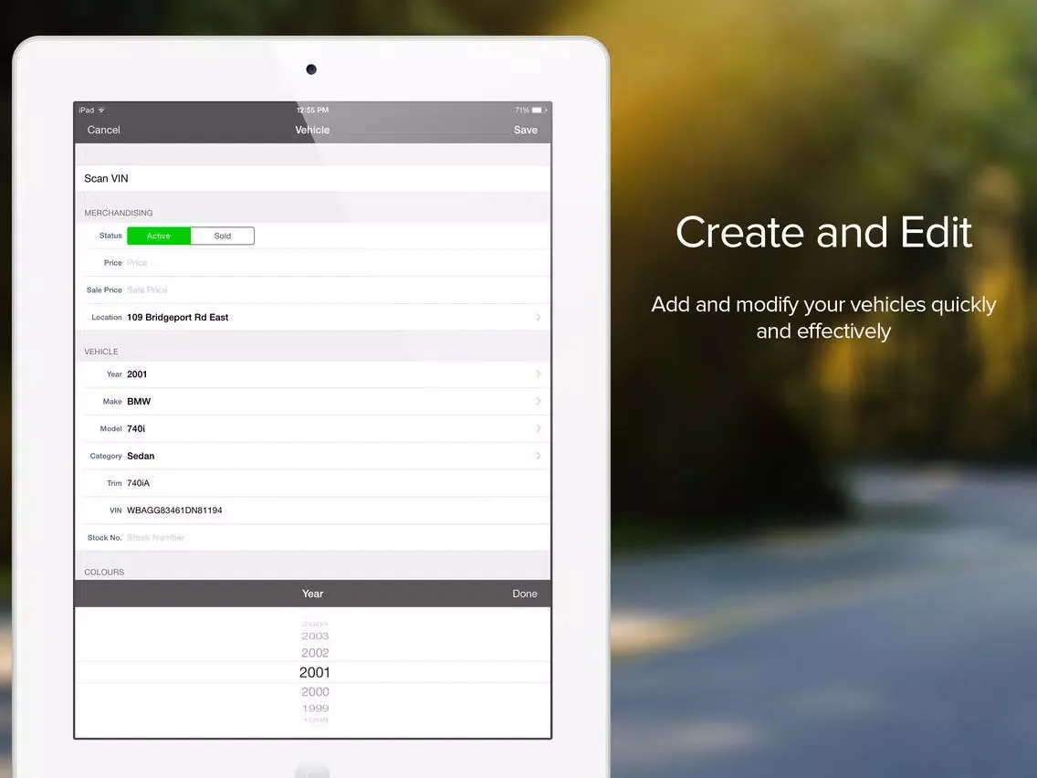 Capturas de pantalla de Dealer Dashboard iPad 