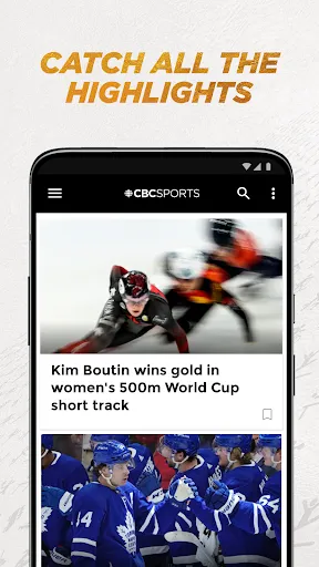 Screenshot di CBC Sports