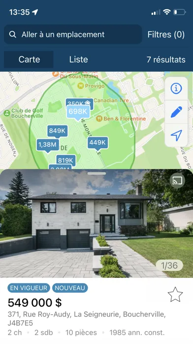 Скриншоты Centris.ca
