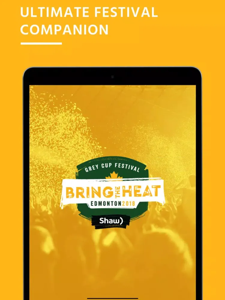 Grey Cup Festival 2018 iPad  Screenshots