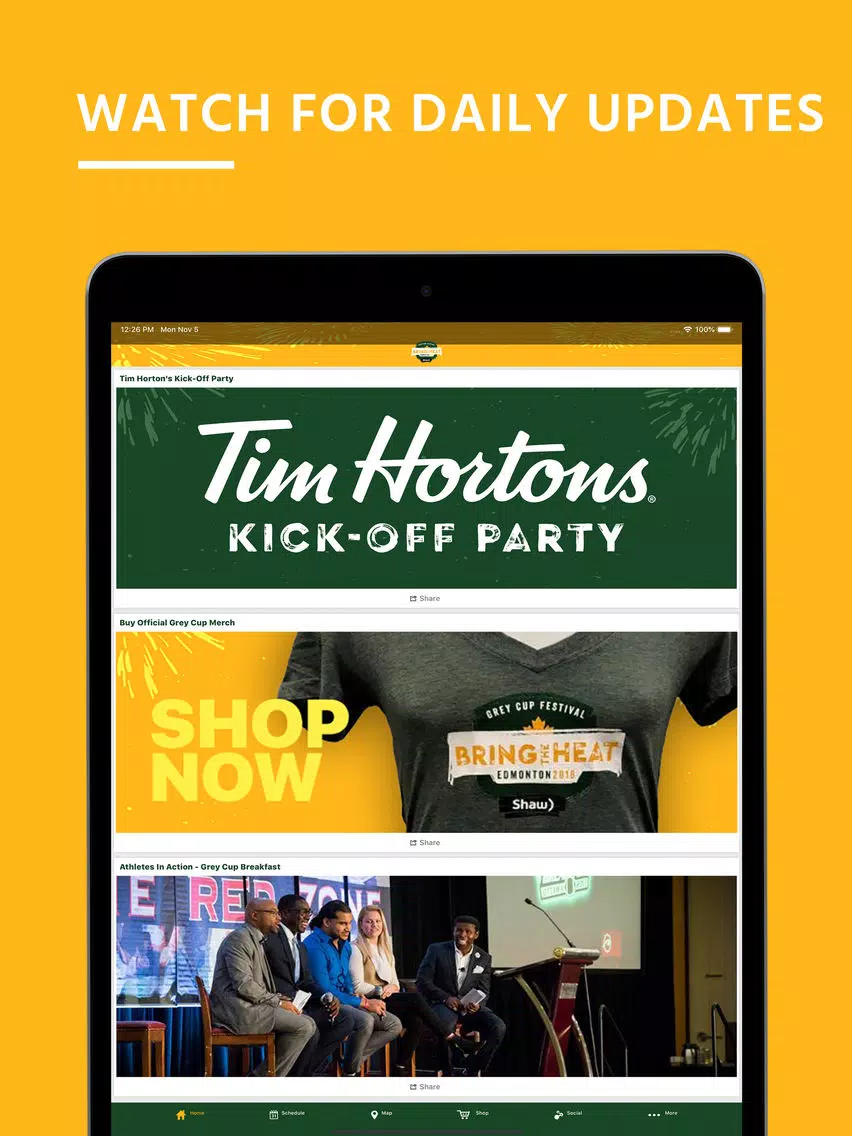 Screenshot di Grey Cup Festival 2018 iPad 
