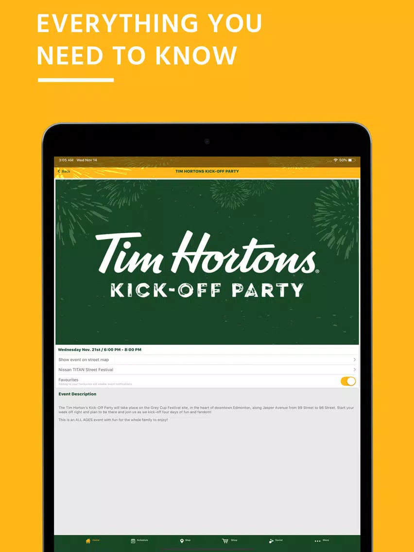 Screenshot di Grey Cup Festival 2018 iPad 