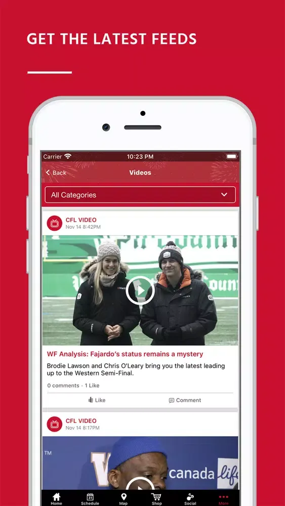 Zrzuty ekranu 2019 Grey Cup Festival
