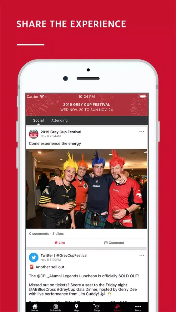Zrzuty ekranu 2019 Grey Cup Festival